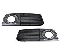 EASYSHOP24H Set 2 Griglia Paraurti Anteriore Dx e Sx Per A4 B8 8K 2007 2011 Con Anello Cromato Cornice Mostrina Inferiore Copertura Fendinebbia Destro e Sinistro