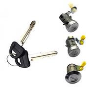 EASYSHOP24H SET 3 Cilindretto Serratura Porta Anteriore Sinistra Destra Portellone per Suzu Vitara da 1988 a 1998 Nottolino Blocchetto Impariglio con 2 Chiavi