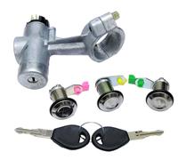 EASYSHOP24H SET Cilindretto Serratura Porta Anteriore Sinistra Destra Portellone per Niss Micra K11 da 1992 a 2002 Nottolino Blocchetto Avviamento Accensione Impariglio con 2 Chiavi
