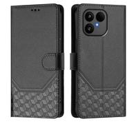 EasyShow Custodia per Fairphone 6, Case per telefono con motivo a nido d'ape in rilievo, Supporto Stand, Slot per Schede e Protezione Integrale Adatto per Fairphone 6 Cellulare