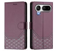 EasyShow Custodia per Honor Magic8 Pro Air, Case per telefono con motivo a nido d'ape in rilievo, Supporto Stand, Slot per Schede e Protezione Integrale Adatto per Honor Magic8 Pro Air Cellulare