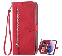 EasyShow Custodia per MOTO G86 Power Wallet Case, Wallet Chiusura magnetica e Flip Stand Case, Cover per MOTO G86 Power-Rosso