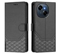 EasyShow Custodia per Tecno Spark Go 1, Case per telefono con motivo a nido d'ape in rilievo, Supporto Stand, Slot per Schede e Protezione Integrale Adatto per Tecno Spark Go 1 Cellulare