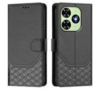 EasyShow Custodia per Tecno Spark Go 2024, Case per telefono con motivo a nido d'ape in rilievo, Supporto Stand, Slot per Schede e Protezione Integrale Adatto per Tecno Spark Go 2024 Cellulare