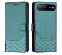 EasyShow Custodia per Tecno Spark Go, Case per telefono con motivo a nido d'ape in rilievo, Supporto Stand, Slot per Schede e Protezione Integrale Adatto per Tecno Spark Go Cellulare