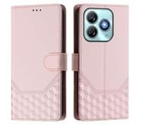 EasyShow Custodia per ZTE Blade A75 4G, Case per telefono con motivo a nido d'ape in rilievo, Supporto Stand, Slot per Schede e Protezione Integrale Adatto per ZTE Blade A75 4G Cellulare