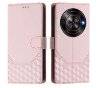 EasyShow Custodia per ZTE Blade A75 5G, Case per telefono con motivo a nido d'ape in rilievo, Supporto Stand, Slot per Schede e Protezione Integrale Adatto per ZTE Blade A75 5G Cellulare