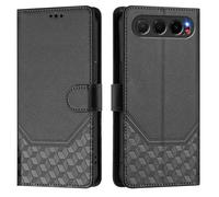 EasyShow Custodia per ZTE nubia Air, Case per telefono con motivo a nido d'ape in rilievo, Supporto Stand, Slot per Schede e Protezione Integrale Adatto per ZTE nubia Air Cellulare