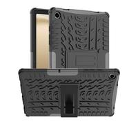 EasyShow Custodia Rugged Armor per Samsung Galaxy Tab A9+ Cover Posteriore Antiurto con Funzione Supporto e protezione rigida Case per Samsung Galaxy Tab A9+-Nero