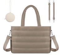 EASYSLWC Borsa per pannolini con custodia in silicone, borsa a tracolla per ospedale, borsa da viaggio grande per mamma, Cachi, Medium, Tote Bag per le donne - Khaki