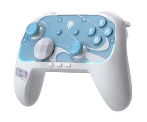 EasySMX S10 Wireless Controller per Switch 2/Switch 1/PC con Wake-up, Chat In-Game, Joystick TMR, Pulsanti Meccanici, Batteria 1200mAh, D-Pad Intercambiabile & Coprifrontale, Movimento 6-Assi