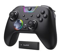 EasySMX X05PRO Controller Wireless PC con Tasti Quiet, Trigger 2 Livelli, Joystick Hall, 2 Pulsanti Programmabili, Batteria 1000mAh, Compatibile PC Windows/Switch/Android/iOS-Nero
