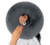 EasyStar Cuscino per piercing all'orecchio con federa rimovibile, imbottitura regolabile, cuscino a forma di ciambella, 29 x 29 cm, protegge le orecchie e offre un buon sonno notturno