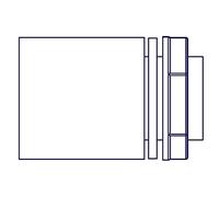 EASYTEQ RTS40 - ETQRTS40 Dry – Raccordo Tubo-Scatola Diametro 40mm Scatola M40x1,5 IP67