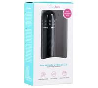 Vibratore a Stelo Intrecciato Easytoys Diamond - Nero