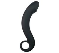 Dildo Anale Curvo in Silicone EasyToys - Nero