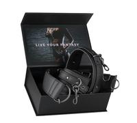 EasyToys Fetish Collection bondage collare blocco polsi e collo cinghia D-rings