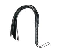 EasyToys Frustino Flogger in morbida ecopelle Nero