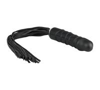 Easytoys - Frusta e dildo anale in silicone 2 in 1 - nero