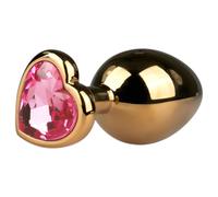 Easytoys Metal Butt Plug ET128PNK Gold-Pink