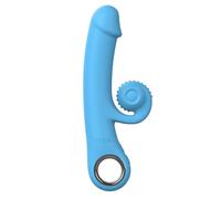 Easytoys Online Only Online Only - Double Lust - Vibratore Flessibile Snail - Blu