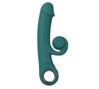 Easytoys Online Only Online Only - Double Lust - Vibratore Flessibile Snail - Verde