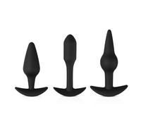 EasyToys Pleasure Kit - set di plug anali assortiti (nero)