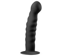 EasyToys Ribbed Dong dildo anale black 14,5 cm