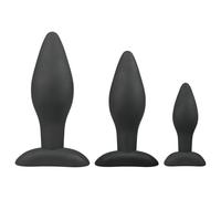 Easytoys Anal Collection Butt plug kit nero in silicone