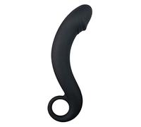 Dildo Anale Curvo in Silicone EasyToys - Nero
