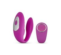 Easytoys Danzatore Tocco - vibratore di coppia ricaricabile, impermeabile con controllo remoto (rosa)