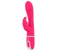 Vibratore stimolante per il punto G con leprotto clitorideo Easytoys (rosa)