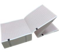 EasyTrace ® 10 pezzi - PACCHI CARTA TERMICA PER ECG GE MAC 500 e RESPONDER 3000 - Formato pacchi: 90MM x 90MM x 360 fogli [HE9090P]