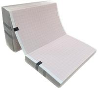 EasyTrace ® Confezione 10 pezzi - Pacchi carta termica per ECG WELCHALLYN 406021 - Formato pacchi: 114X70X250 FOGLI - per Welch Allyn CP50