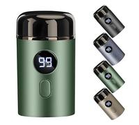 EasyTrim | SaveEdge Technology, IPX7 Impermeabile per Viso Corpo e Parti Intime, Rasoio Elettrico Uomo Mini Portatile, Wet & Dry USB Ricaricabile, Tecnologia Anti-Taglio, 60 Minuti Autonomia (Verde)