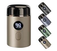 EasyTrim | SaveEdge Technology, IPX7 Impermeabile per Viso Corpo e Parti Intime, Rasoio Elettrico Uomo Mini Portatile, Wet & Dry USB Ricaricabile, Tecnologia Anti-Taglio, 60 Minuti Autonomia (Oro)