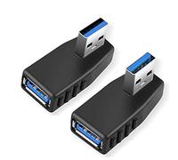 EasyULT Adattatore USB 3.0 da Maschio a Femmina ad Angolo retto Testa di conversione a 90 Gradi,connettore USB ad Angolo retto,Compatibile con Tutti i dispositivi di interfaccia USB