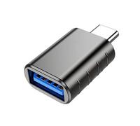 EasyULT Adattatore USB C a A 3.0 Femmina a USB-C Maschio Thunderbolt 4/3, per Galaxy, MacBook PRO e Altri Dispositivi Con Tipo C - Grigio