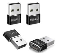 EasyULT Adattatore USB C Femmina a USB Maschio (4 Pezzi), Adattatore USB Tipo C, Ricarica Rapida e Trasferimento Dati per Phone 15 14 13, Samsung Galaxy S23 S22 y Otro Dispositivo USB C-Nero