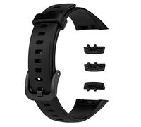 EasyULT Cinturino Compatibile con Huawei Band 7/6, Honor Band 6, Watch Fit - Orologio Sportivo Impermeabile in Plastica Morbida - Nero