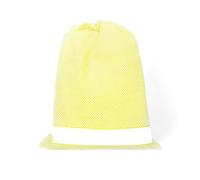 EasyZip Sacca Asilo con Nome - Tela Aida da Ricamare - Sacca in Puro Cotone, disponibile in 9 Colori, Resistente e Made in Italy - Cm. 50x60, Giallo