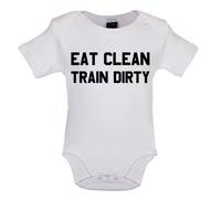Eat Clean Train Dirty - Bambino T-Shirt / Body - Palestra Love Allenamento