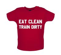 Eat Clean Train Dirty - Bambino T-Shirt / Body - Palestra Love Allenamento