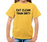 Eat Clean Train Dirty - T-Shirt - Palestra Love Allenamento Eserczio