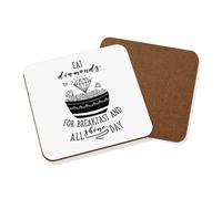 Eat Diamanti Per Colazione Sottobicchiere - Divertente Ispiratore Citazione