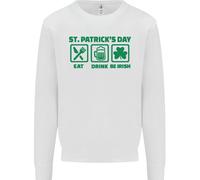 Eat Drink Be Irish Felpa Uomo St. Patrick's Day