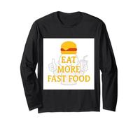 Eat fast food as u want Maglia a Manica