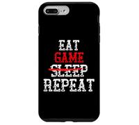 Eat Game NO SLEEP Ripeti la sessione di gioco estesa LAN Gamer Custodia per iPhone 7 Plus/8 Plus