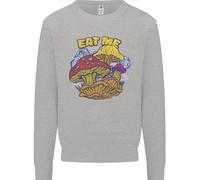 Eat Me Mushroom Fungi Mycology Uomo Sweatshirt Jumper
