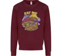 Eat Me Mushroom Fungi Mycology Uomo Sweatshirt Jumper
